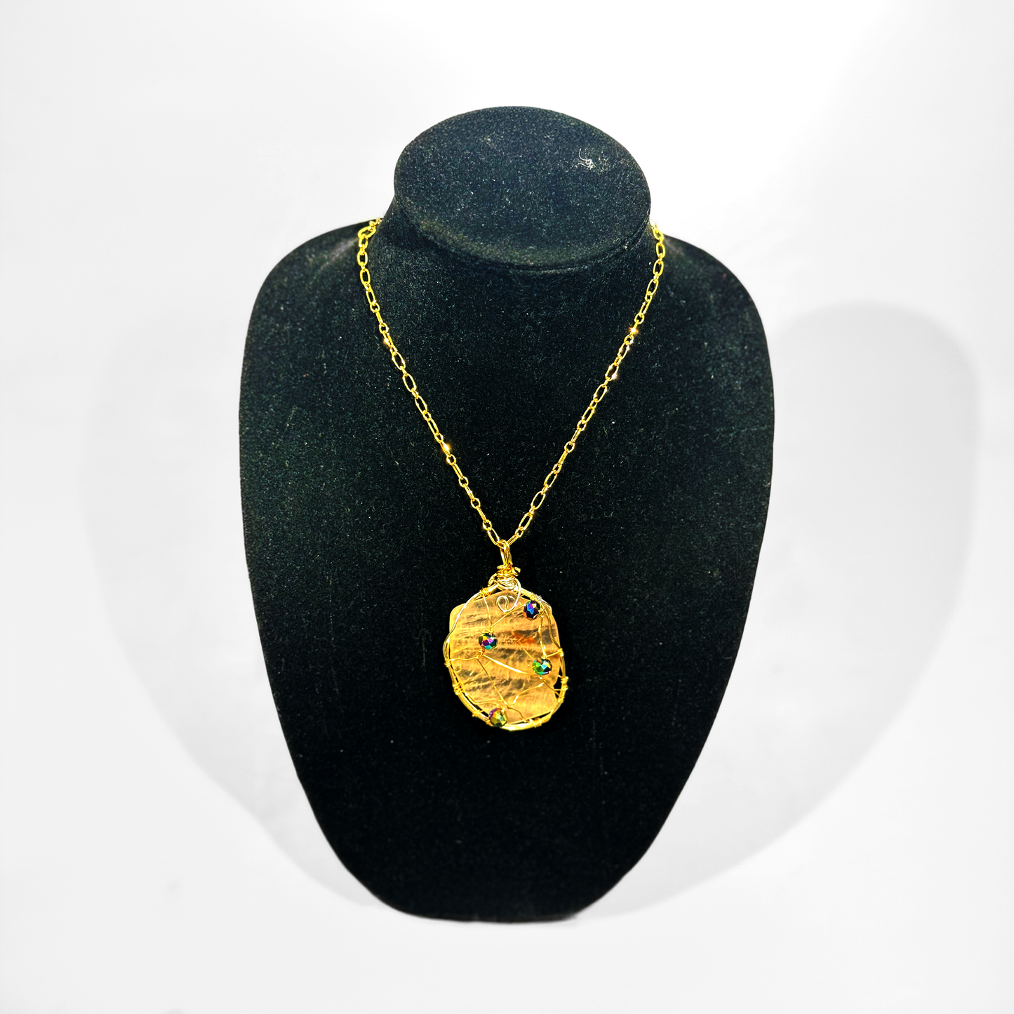 PINK ROSE QUARTS WIRED PENDANT