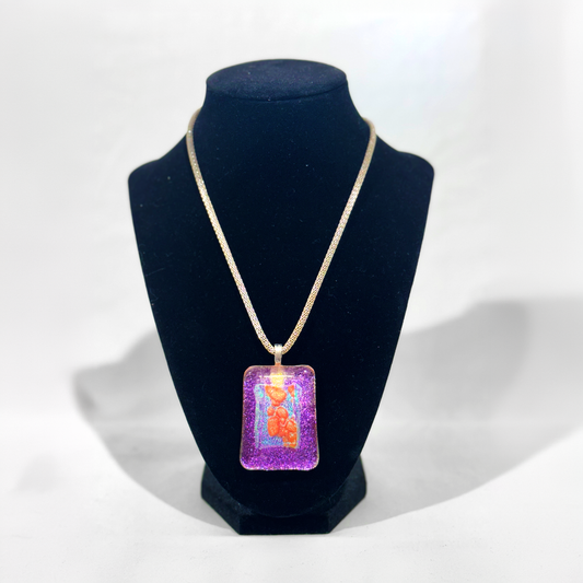 COLORED GLASS  PENDANT