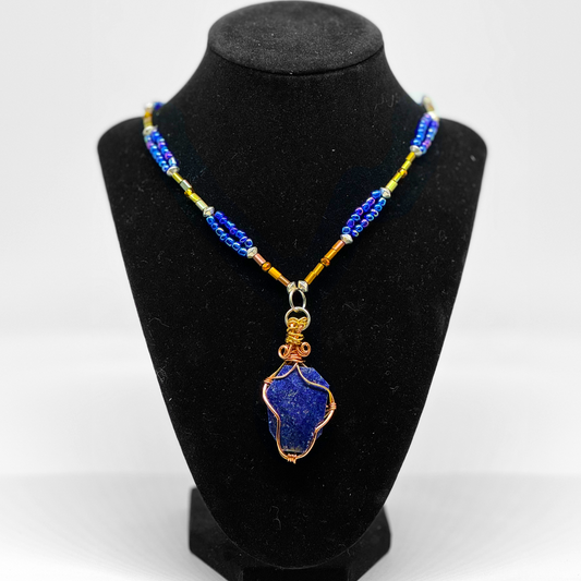 WIRER PENDANT LAPIS