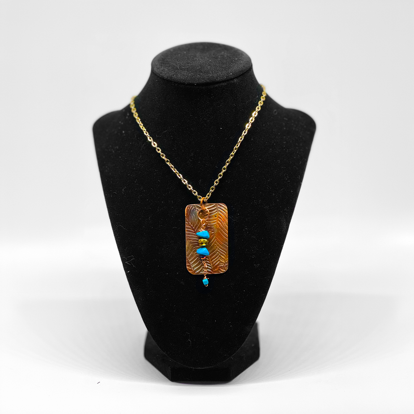 COPPER AND TURQUOISE NECKLACE