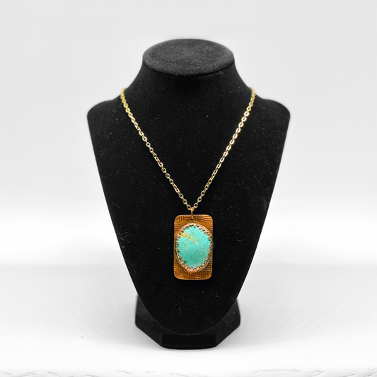 COPPER AND TURQUOISE NECKLACE