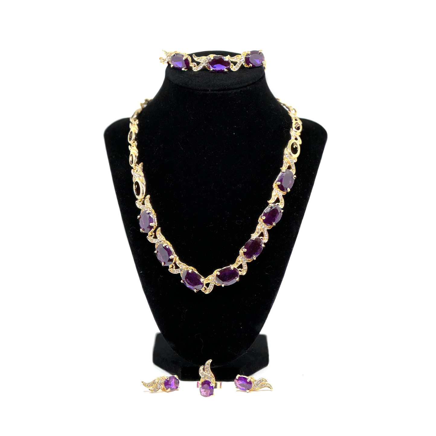 AMETHYST  GEM STONE NECKLACE