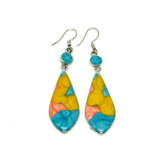 PAINTED METAL EARRINGS