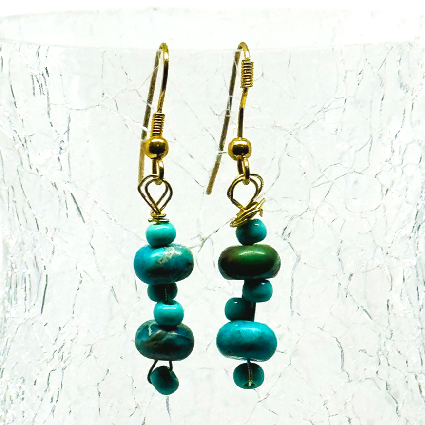 DANGLE TURQUOISE EARRINGS