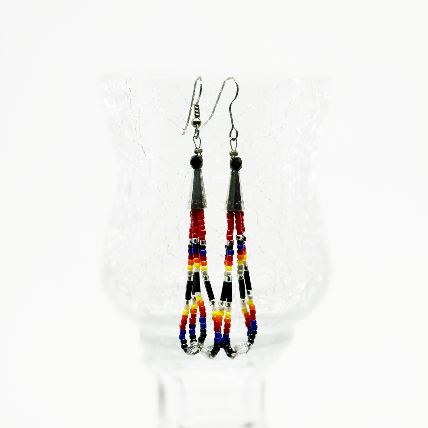 MULIT,COLOR  BEADED EARRING