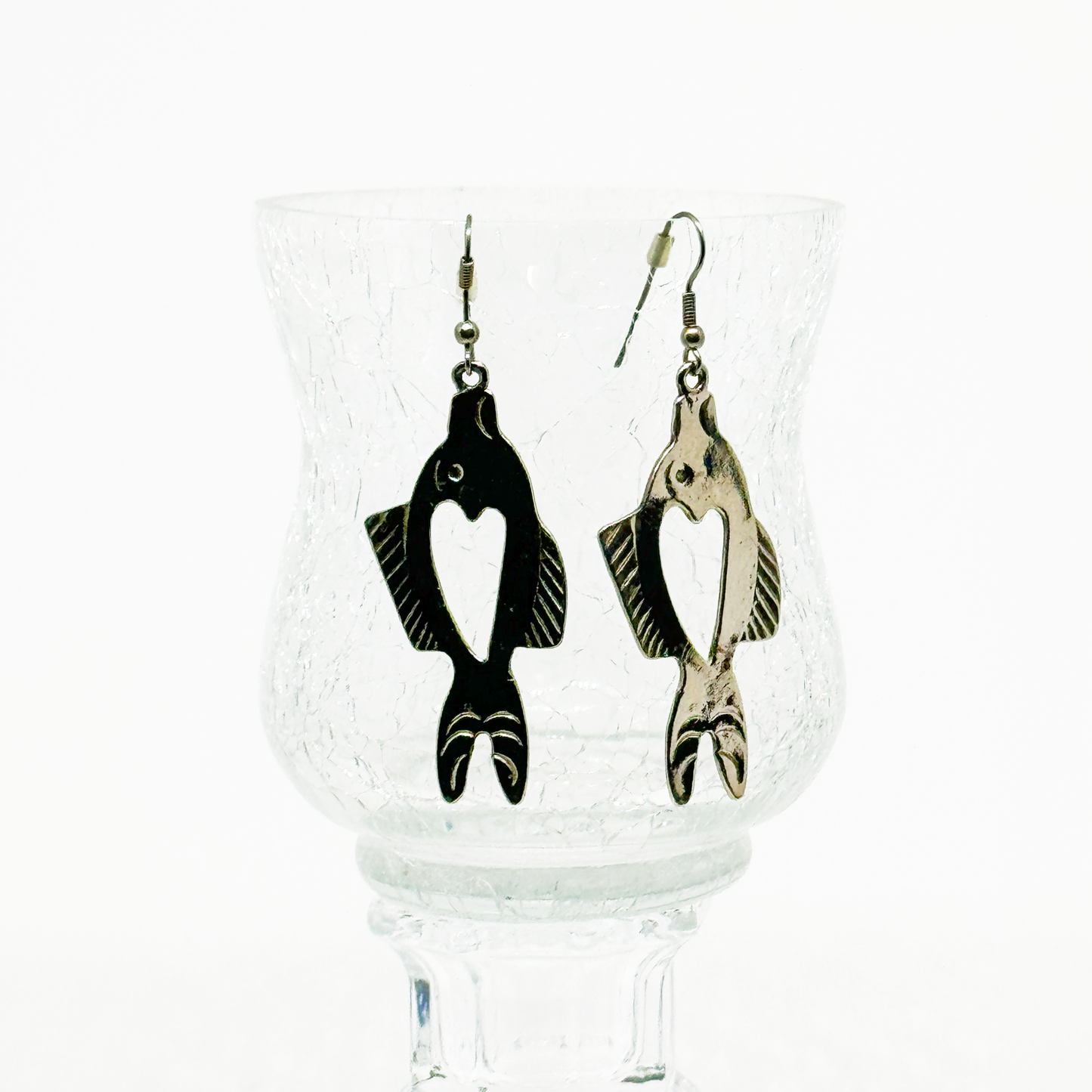 SILVER FISH EARRINGS