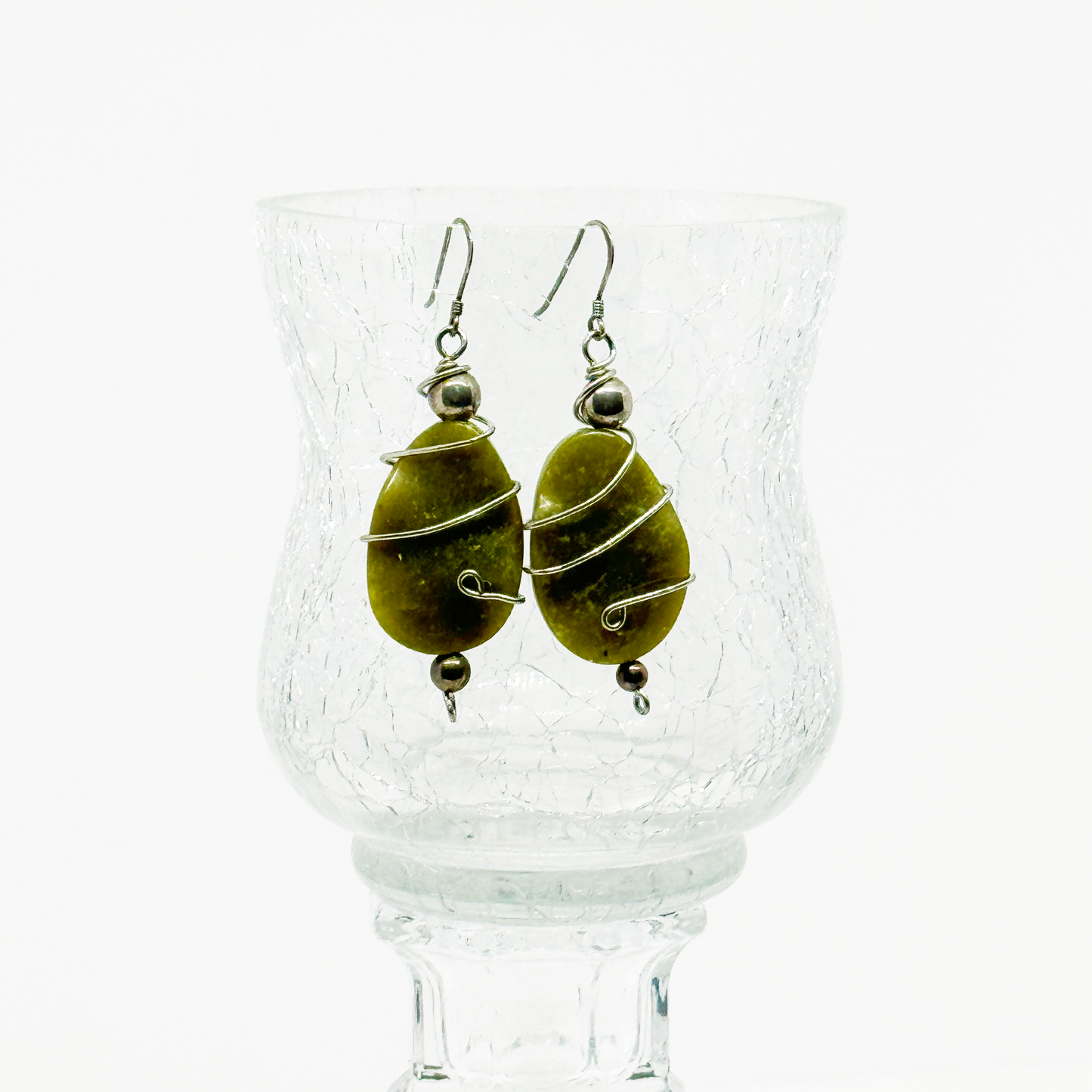 GREEN JADE EARRINGS